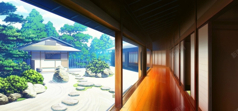 卡通动漫场景jpg设计背景_新图网 https://ixintu.com 动漫场景 卡通 卡通场景 夏日手绘场景 手绘 日本场景 海报banner 童趣