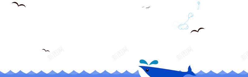 海洋扁平海报psd设计背景_新图网 https://ixintu.com 几何 夏天 夏日 扁平 海报banner 海洋 渐变 船