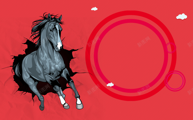 千里马招聘背景psd设计背景_新图网 https://ixintu.com 人才 千里马 招聘 招聘素材 激情 破墙而出 素材 红色背景 背景素材