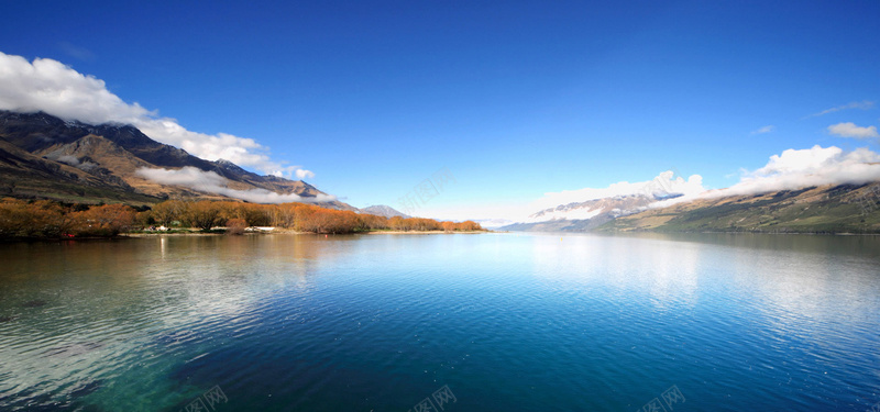 自然风景jpg_新图网 https://ixintu.com 天空 摄影 海报banner 湖水 背景图片 蓝色 风景