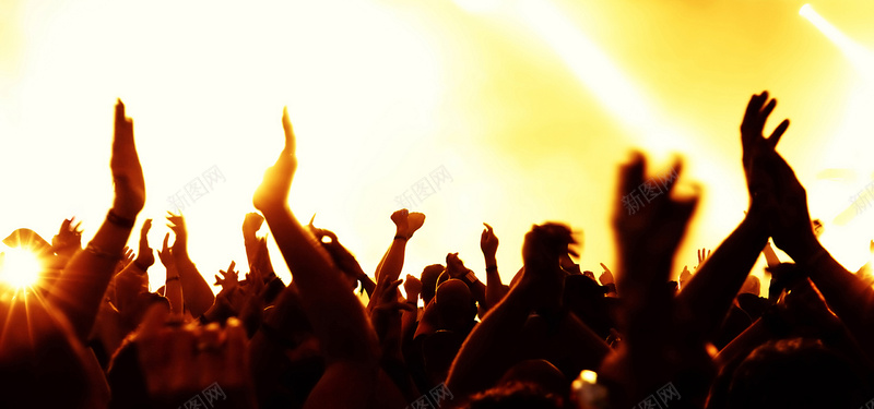火爆音乐会现场psd设计背景_新图网 https://ixintu.com 举手 海报banner 激情 火爆 狂欢 音乐会现场