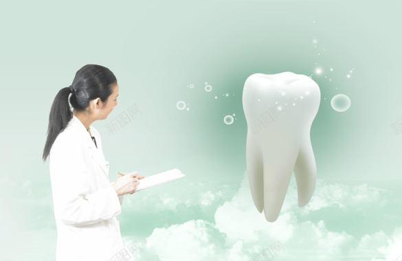 牙科牙医牙齿口腔健康卫生海报展板背景背景