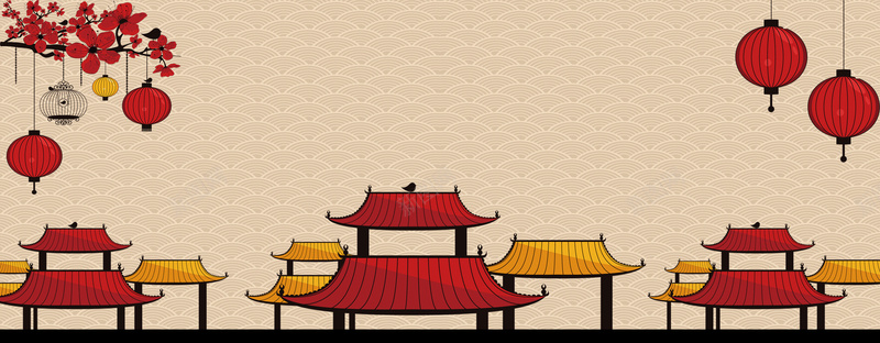 春节纹理质感棕色banner背景psd设计背景_新图网 https://ixintu.com 中国风 亭子 元素 广告 建筑 房屋 春节 梅花 灯笼 素材 纹理 背景 设计 质感 过年 过节