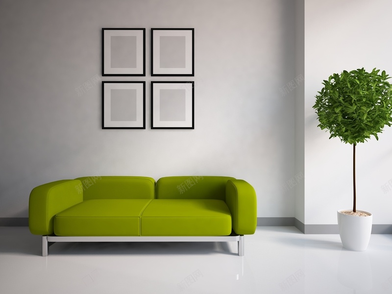 绿植沙发背景jpg设计背景_新图网 https://ixintu.com 客厅 室内装修 室内装潢 室内设计效果图 时尚装饰 极简风格室内装饰 沙发 现代主义风格 绿植 装
