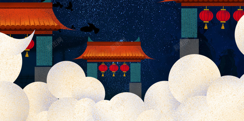 简约中国风中元节鬼节海报psd设计背景_新图网 https://ixintu.com 七月半 下元 下元节 中元 中元节 中元节海报 中国 中国风 中式 中式海报 传统文化 传统节日 古朴 孔明灯 月亮 海报 灯笼 祈福 祭祀 祭祖 简约 鬼节