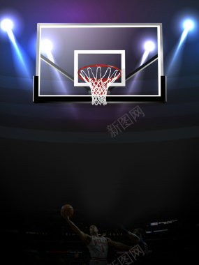 矢量简约质感篮球比赛海报背景背景