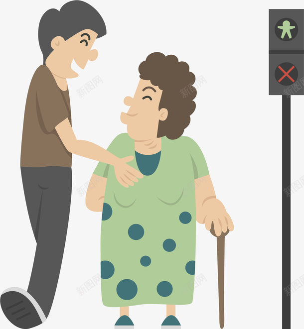 卡通拄拐杖人物插画png免抠素材_新图网 https://ixintu.com 公益活动 医疗 坐轮椅的老人 康复 拄拐杖 治疗 老人 行走 轮椅
