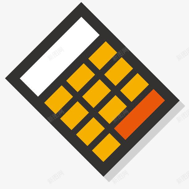 扁平化黑色计算机png免抠素材_新图网 https://ixintu.com 扁平化 算账结账商务办公用品 计算机 黑色