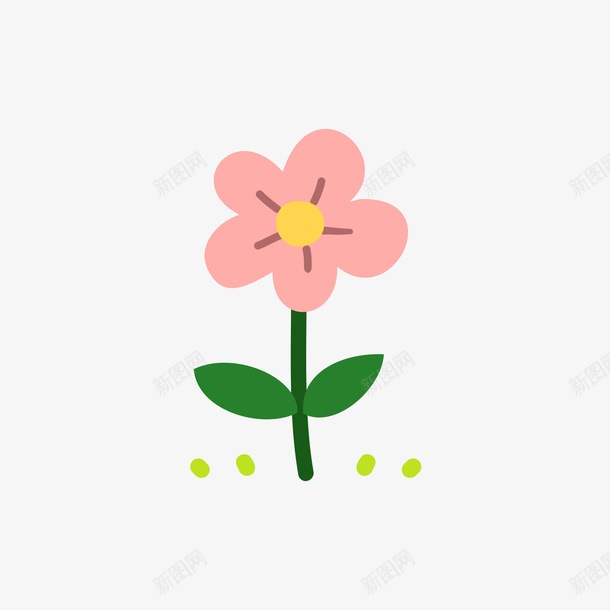 红绿色的花矢量图ai免抠素材_新图网 https://ixintu.com 植物 矢量植物 矢量花 红色 绿色 花 矢量图