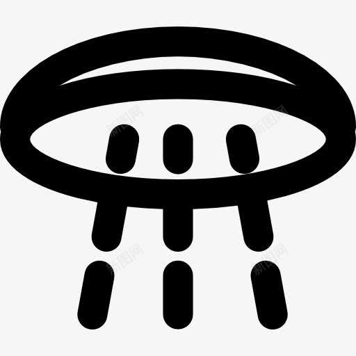 淋浴喷头水图标png_新图网 https://ixintu.com 工具和用具 水 洗衣 浴 浴室 淋浴