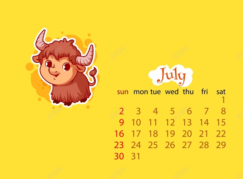 日历2017年7月挂历日期时间动物矢量图ai设计背景_新图网 https://ixintu.com 2017年 7月 动物 卡通 挂历 日历 日期 时间 童真 童趣 矢量图