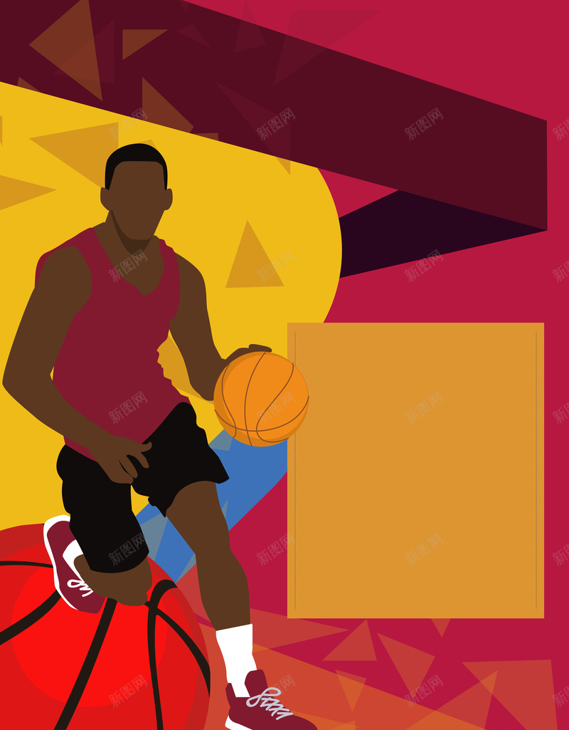 手绘大气NBA球赛海报背景矢量图ai设计背景_新图网 https://ixintu.com NBA 人物 大气 手绘 比赛 海报 球赛 矢量 篮球 篮球赛 素材 背景 矢量图
