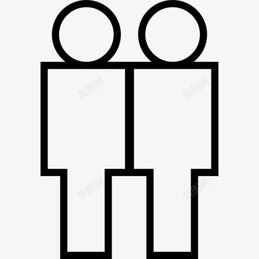 两雄图标png_新图网 https://ixintu.com 夫妻情侣 男性 社会
