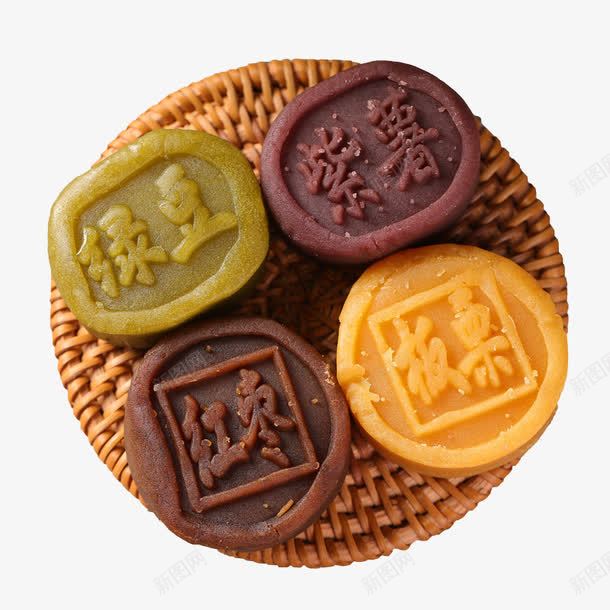 多味混合装绿豆饼png免抠素材_新图网 https://ixintu.com 产品实物 免抠PNG 多味混合装绿豆饼 清真食品 糕点 绿豆味糕点 美食 老式点心