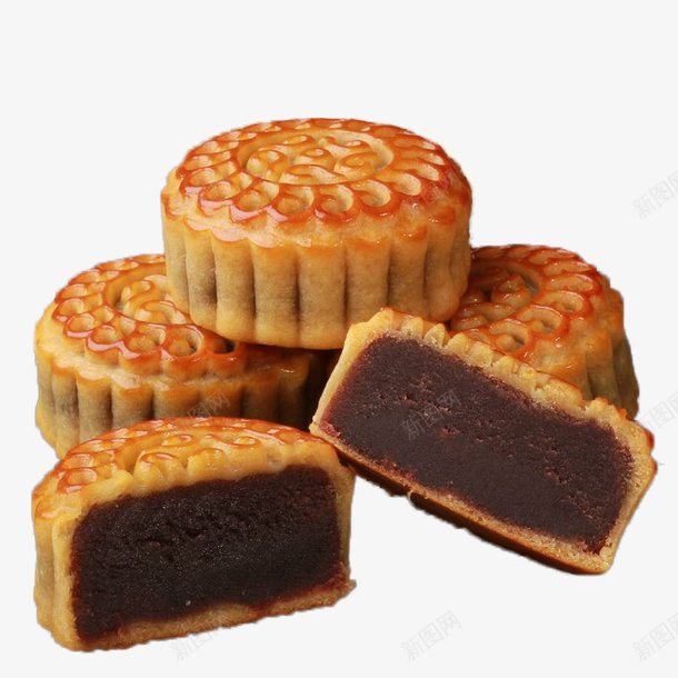 中秋月饼食品png免抠素材_新图网 https://ixintu.com 中秋 月饼 甜品 食物