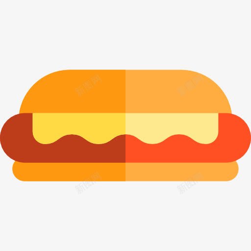 热狗图标png_新图网 https://ixintu.com 垃圾食品 快餐 热狗 食品 食品和餐厅 香肠