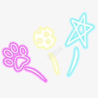 熊掌五角星发光装饰png免抠素材_新图网 https://ixintu.com 五角星 发光 熊掌 熊脚印 装饰