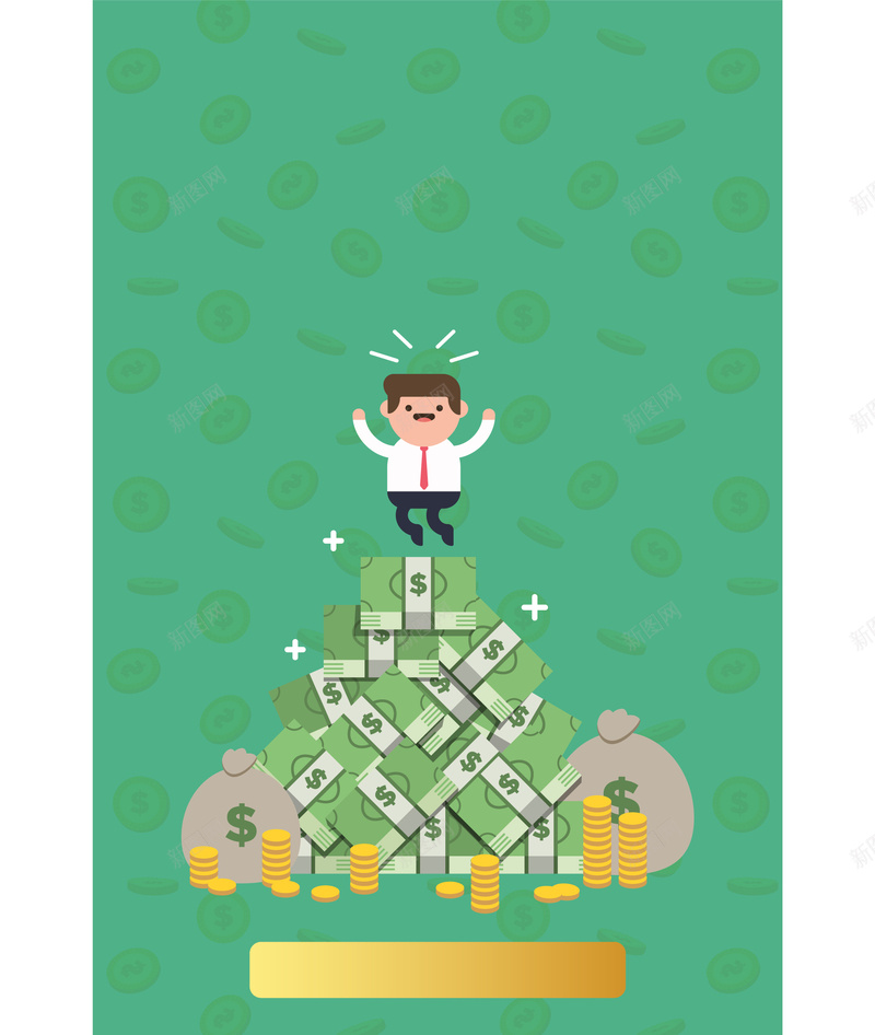 卡通美元金融商业平面广告矢量图ai设计背景_新图网 https://ixintu.com 卡通背景 商业 商务 平面广告 投资 招商 美元 金融 矢量图