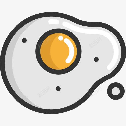 煎鸡蛋图标png_新图网 https://ixintu.com 有机 煎鸡蛋 蛋白质 食品 食物和餐厅