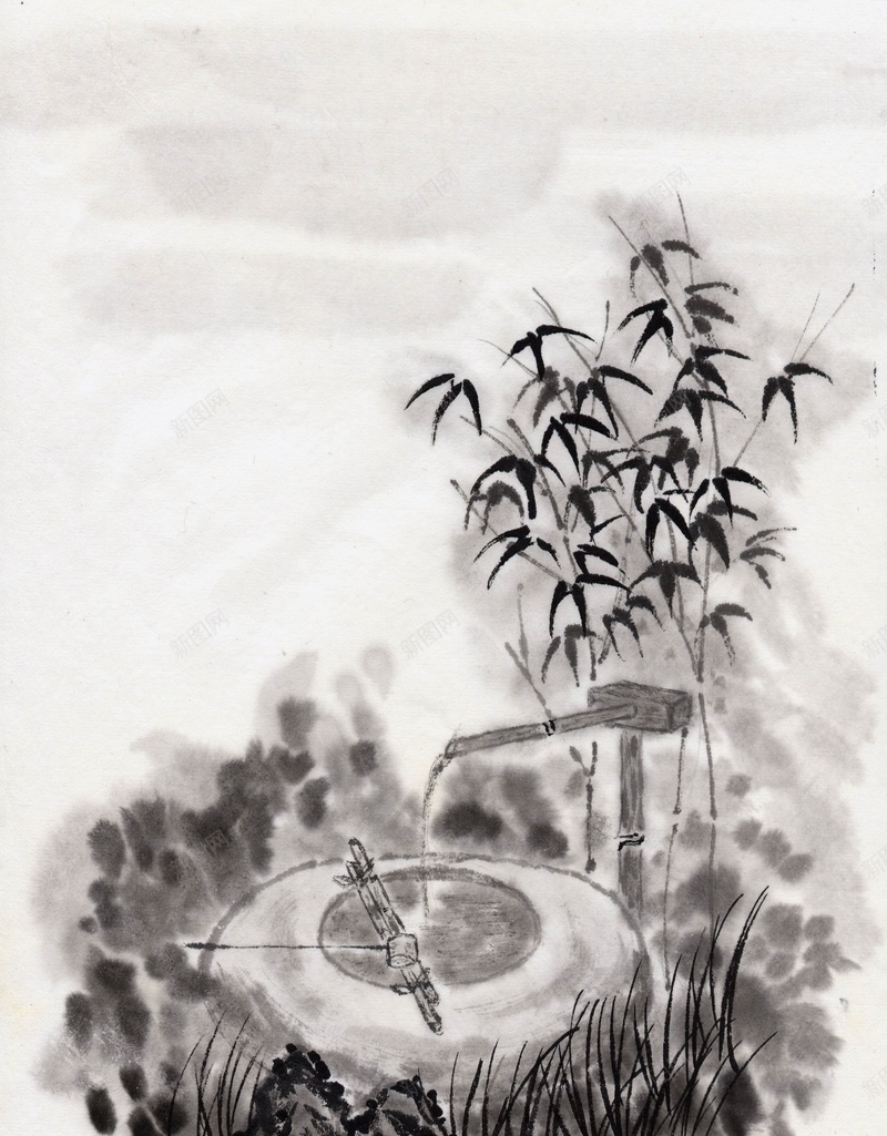 水墨风景古风工笔10jpg设计背景_新图网 https://ixintu.com 古风 工笔 水墨 风景