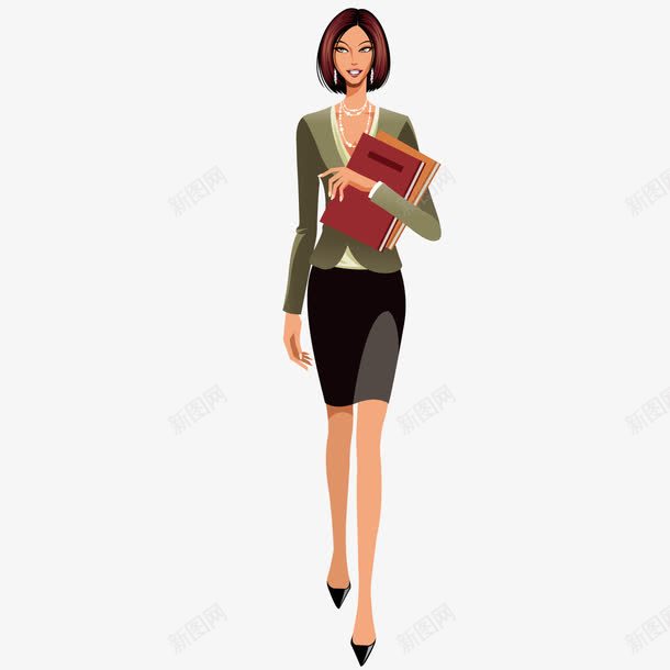 长腿美女png免抠素材_新图网 https://ixintu.com 人物 卡通 时尚美女 短发美女 长腿美女