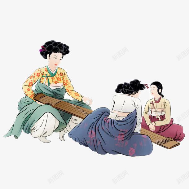 古代弹琴的女子png免抠素材_新图网 https://ixintu.com PNG素材 古人弹琴 古典 女子 弹琴