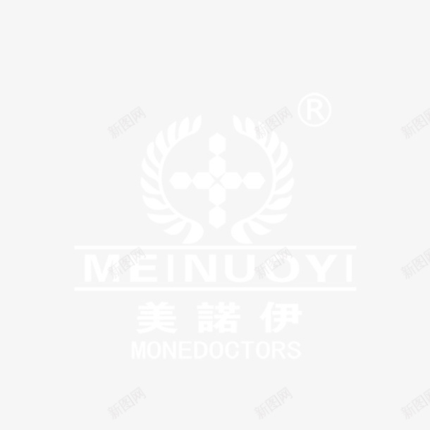 美诺伊图标png_新图网 https://ixintu.com logo 标志 白色