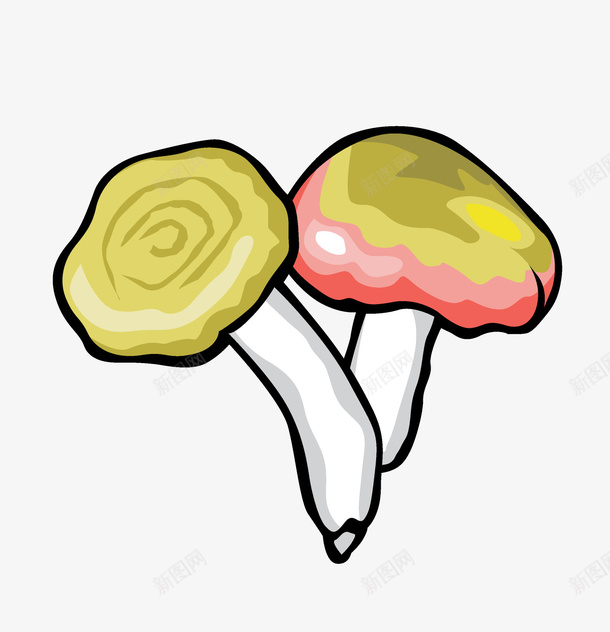卡通手绘蔬菜装饰海报png免抠素材_新图网 https://ixintu.com 卡通植物插画 卡通装饰 小清新插画 广告设计 海报设计 美食 蔬菜 蔬菜插画 蘑菇