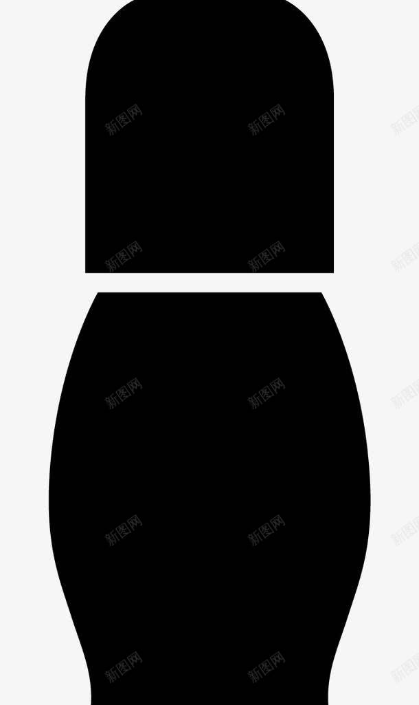 香油剪影图标png_新图网 https://ixintu.com 剪影 瓶子 香油