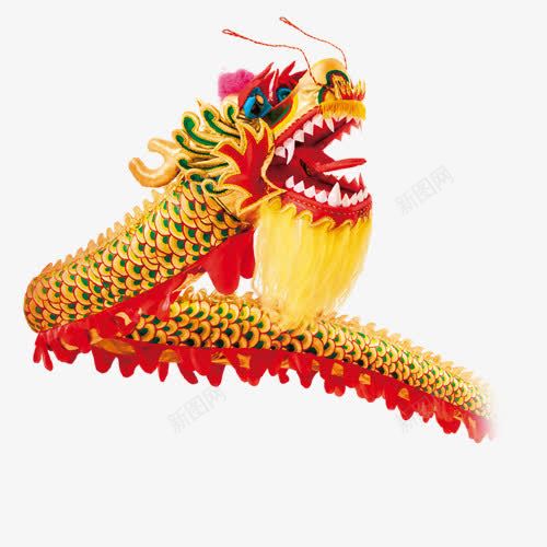 节日舞龙png免抠素材_新图网 https://ixintu.com 中国风 免抠元素 红色 舞龙 高清 黄色