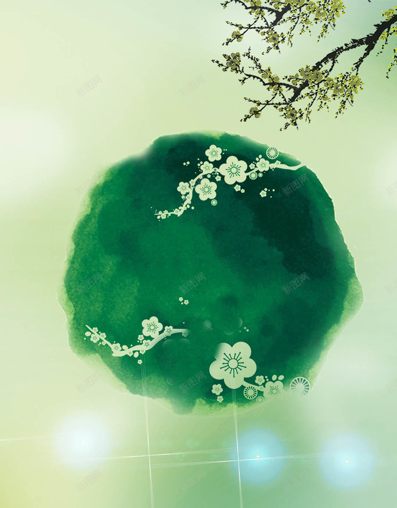 春天水墨梅花H5背景psd设计背景_新图网 https://ixintu.com 小鸟 春 春天促销 春天活动 春天海报 树林 约惠春天 绿色春天 自然 踏青 野炊活动