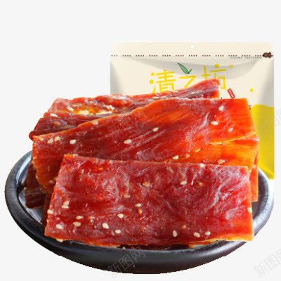 豆类红色辣条png免抠素材_新图网 https://ixintu.com 牛筋 芝麻 豆干 黑盘子