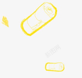 手绘蛋卷png免抠素材_新图网 https://ixintu.com 手绘点心 手绘蛋卷 黄色