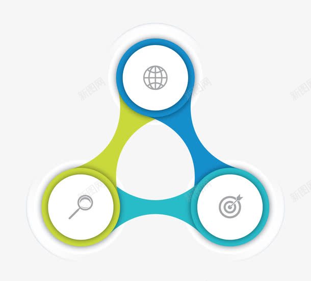 圆形ppt图表边框png免抠素材_新图网 https://ixintu.com 圆形边框