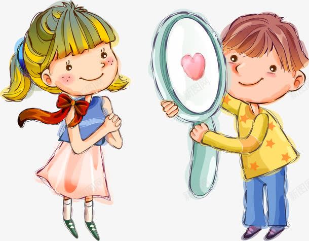 可爱镜子人物玩耍儿童png免抠素材_新图网 https://ixintu.com 人物 儿童 可爱 玩耍 镜子