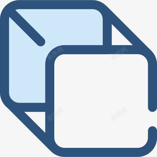 立方体图标png_新图网 https://ixintu.com 3D图形 几何 广场 形状 立方体 符号