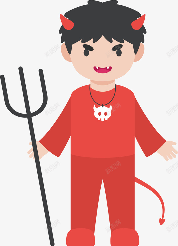 红衣恶魔矢量图ai免抠素材_新图网 https://ixintu.com 万圣节 恶魔 恶魔撒旦 撒旦 矢量png 红衣恶魔 矢量图