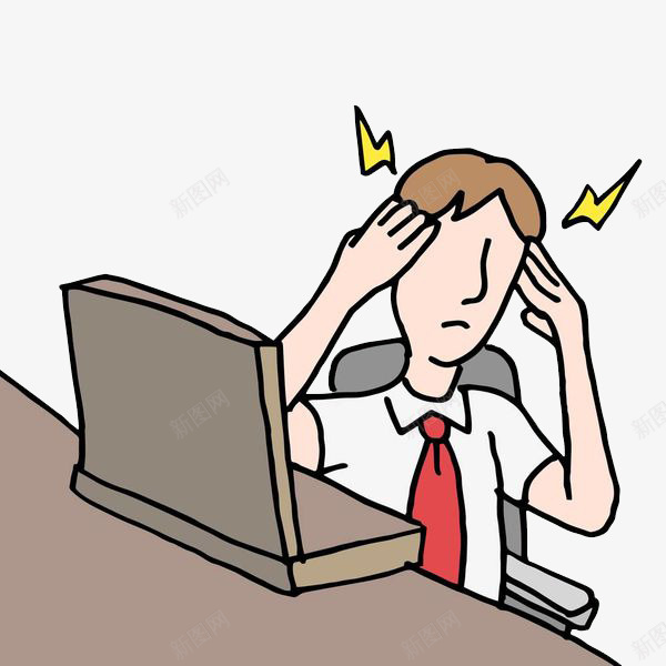 办公头痛的男子png免抠素材_新图网 https://ixintu.com 刺疼 剧痛 办公 太阳穴 头疼的人 头痛 头痛捂头皱眉痛苦表情 头痛难忍 忍受 疼 疼痛 疾苦 痛 痛楚 痛苦