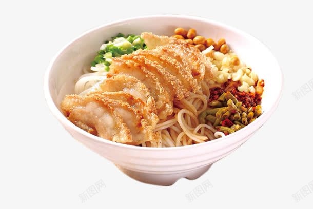 脆皮粉png免抠素材_新图网 https://ixintu.com 小吃 美食 肉 脆皮 酸豆角 面