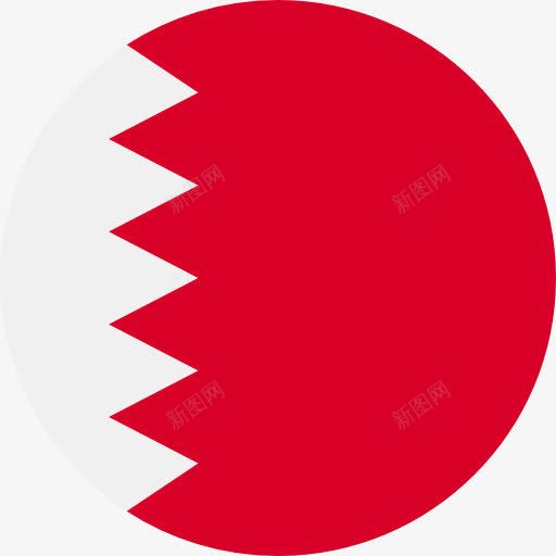 巴林图标png_新图网 https://ixintu.com 世界 国家 国旗 巴林国旗 民族