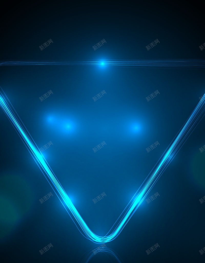 蓝色光效三角形矢量图ai设计背景_新图网 https://ixintu.com 三角形 光效 光晕 几何 图形 扁平 渐变 蓝色 矢量图