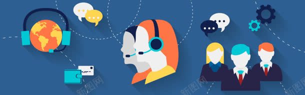 咨询服务banner背景jpg设计背景_新图网 https://ixintu.com 人 商务