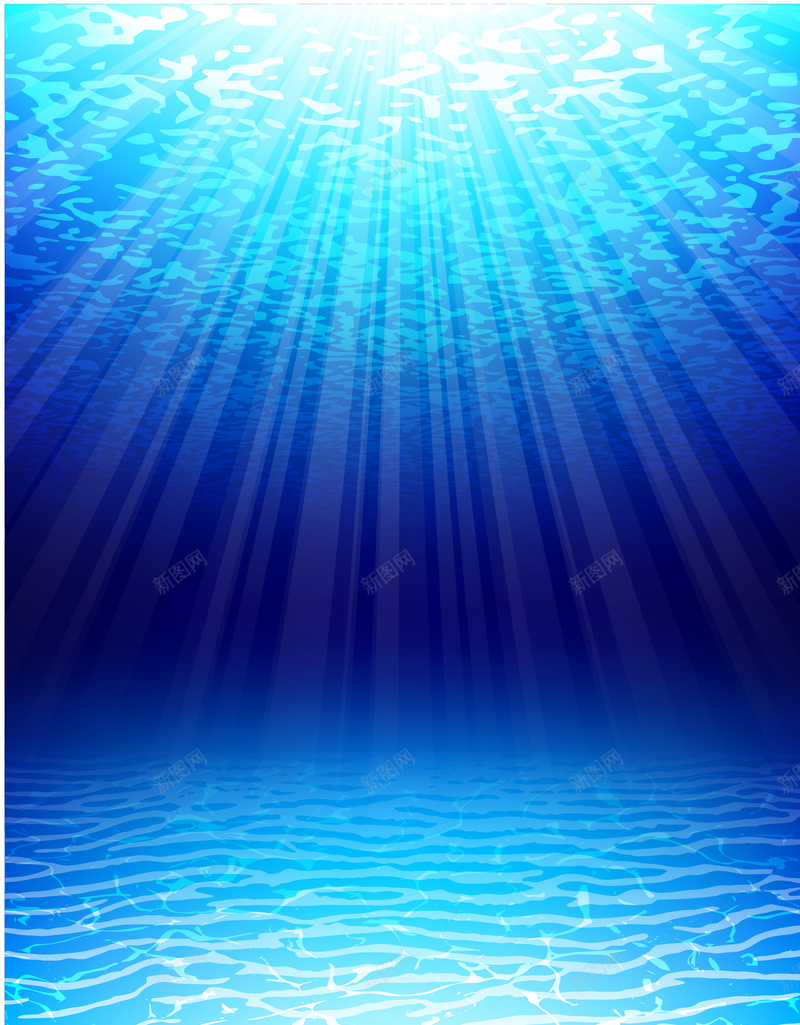 海面下水底背景图矢量图ai设计背景_新图网 https://ixintu.com 光感 幽蓝 梦幻 水下世界 水底背景 浪漫 海底 清新 矢量图 简约 蓝制度背景