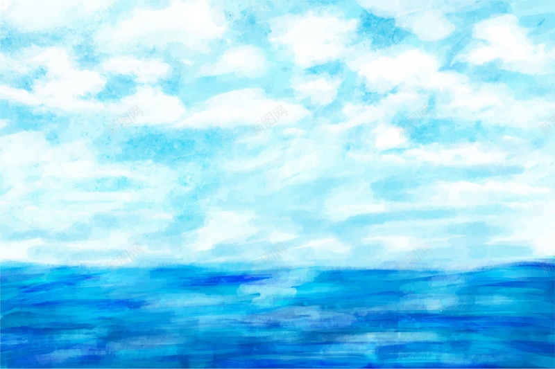 手绘大海风景广告背景矢量图ai设计背景_新图网 https://ixintu.com AI 大海 大海风景 天空 平面 广告 手绘 模板 水彩 海报 矢量 素材 背景 蓝天 风景 矢量图