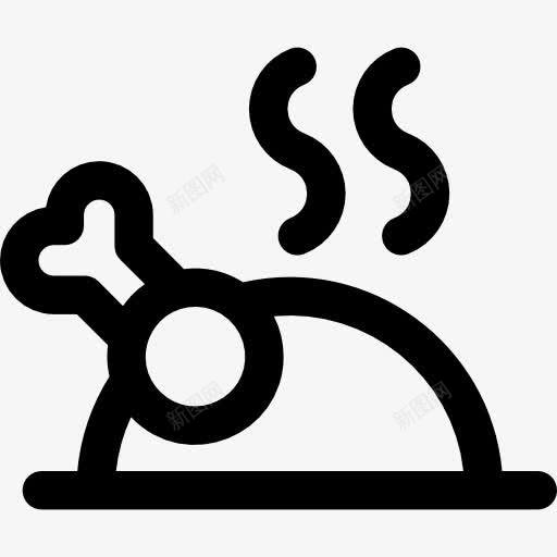 烤鸡图标png_新图网 https://ixintu.com 火鸡 火鸡的腿 烤鸡 食品 食物和餐厅 鸡肉 鸡腿