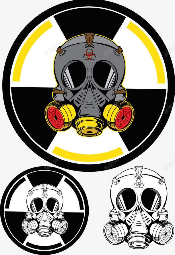 防毒面具插画png免抠素材_新图网 https://ixintu.com 剧毒 化学物质 危险品 防毒面具