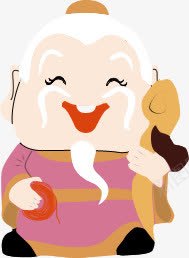 月老牵情白色头发png免抠素材_新图网 https://ixintu.com 头发 月老 白色 素材