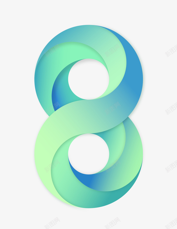 YOGE风格字体8png免抠素材_新图网 https://ixintu.com 8 yoge风格 字体 渐变