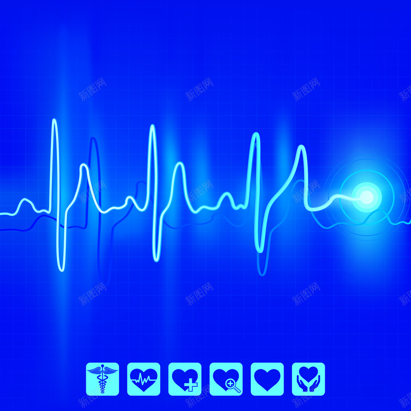 健康医疗医院心电图海报背景矢量图ai设计背景_新图网 https://ixintu.com 健康 医疗 医疗心电图 医院 家禽家畜 心形 心电图 检查 检测 爱心 符号 简约 蓝色 设计 矢量图