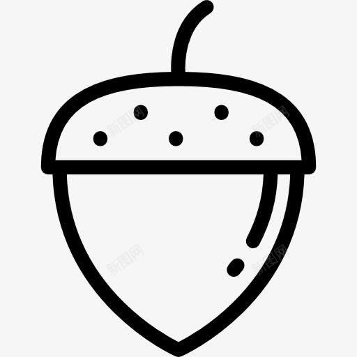 Acorn图标png_新图网 https://ixintu.com 健康食品 有机食品和餐厅 橡子 素食 食品